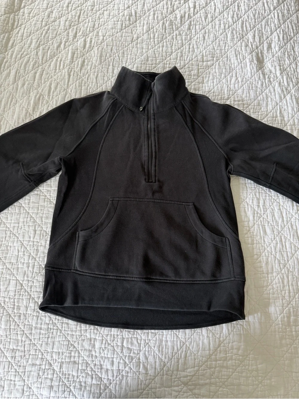 Lululemon Scuba oversized funnel-neck half zip wmn. sz. XS/S blk, good condition - Picture 7 of 13